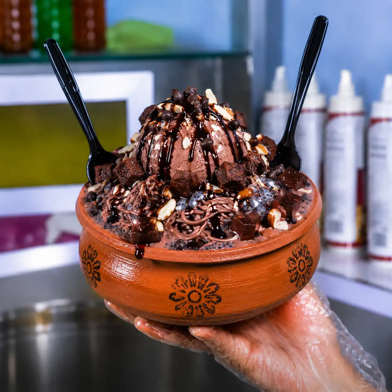 Chocolate Falooda (Matka)