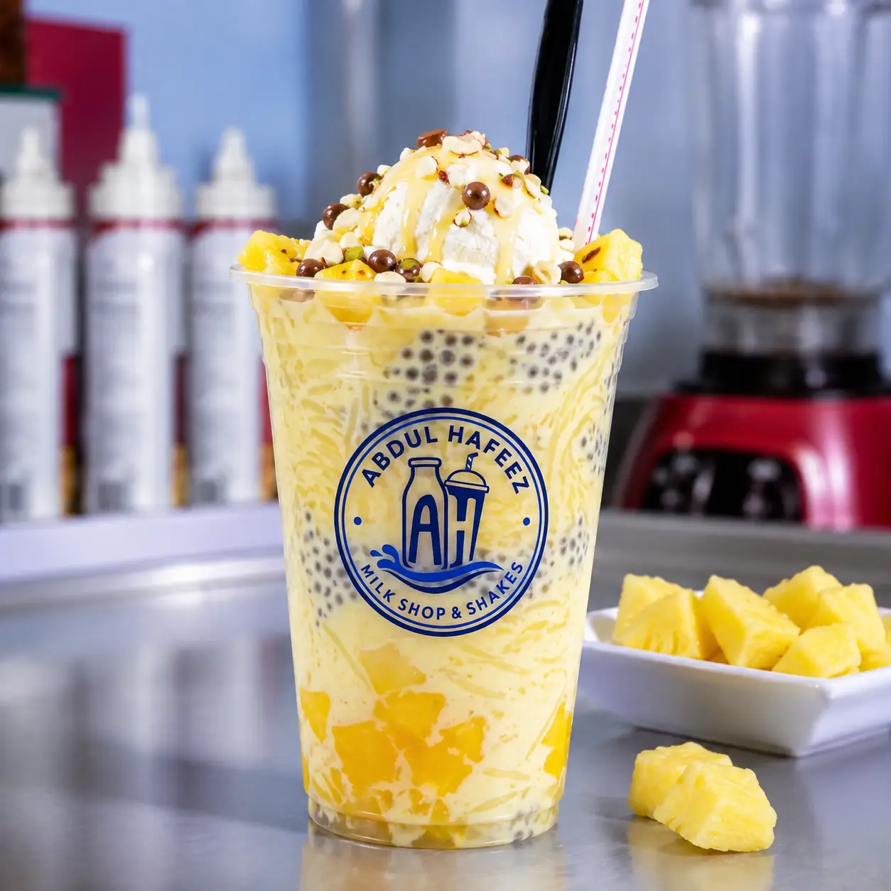 Pineapple Falooda (Glass)